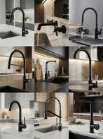 Zwarte keukenkraan v.a. €45 | 20 modellen | OP = OP, Doe-het-zelf en Verbouw, Sanitair, Ophalen of Verzenden, Nieuw, Rvs, Kraan