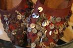 Antieke oude vintage leren slippers schoenen Marokko rood, Ophalen