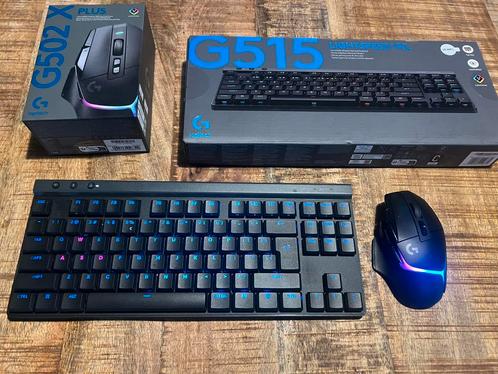 Logitech G Game toetsenbord + muis, Computers en Software, Toetsenborden, Zo goed als nieuw, Qwerty, Draadloos, Toetsenbord en muis-set