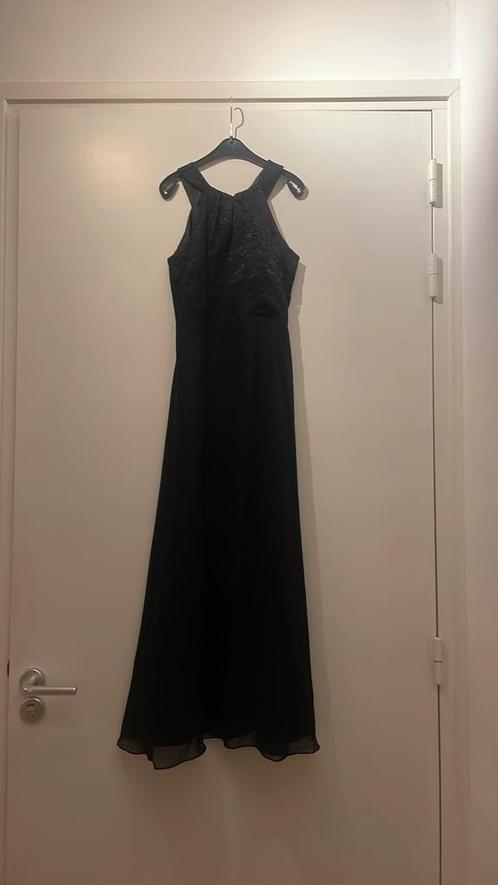 Mooie zwarte (gala) jurk met open rug, Kleding | Dames, Jurken, Zo goed als nieuw, Maat 34 (XS) of kleiner, Zwart, Onder de knie