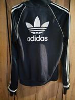 Adidas vest blauw - Groot logo achterop!, Ophalen of Verzenden, Zo goed als nieuw, Maat 36 (S), Blauw