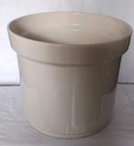 Grote witte bloempot, Tuin en Terras, Bloempotten, 25 tot 40 cm, Kunststof, Rond, Ophalen of Verzenden