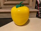 Vintage appel ijsemmer jaren ‘60 - ‘70 geel, Ophalen of Verzenden, Huis en Inrichting