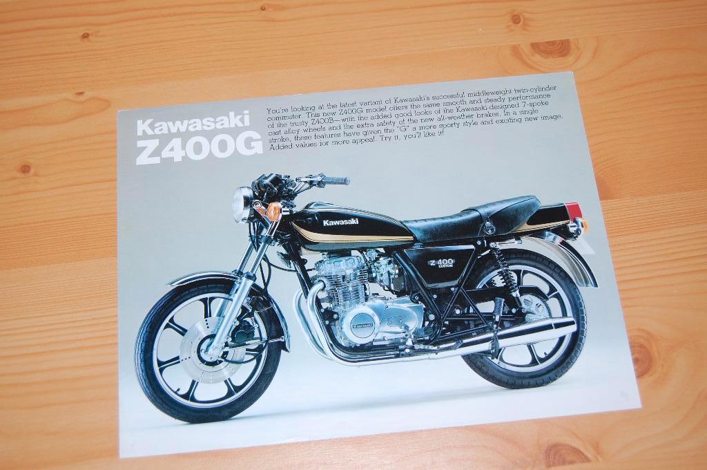 Kawasaki Z 400 G, Motoren, Handleidingen en Instructieboekjes, Ophalen of Verzenden, Kawasaki