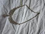 Ketting vintage strass, Overige materialen, Ophalen of Verzenden, Zo goed als nieuw, Zilver