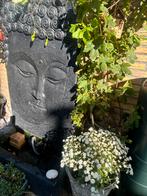 Grote Buddha fontein 160cm - Beton zwart, Tuin en Terras, Tuinbeelden, Ophalen of Verzenden, Gebruikt, Beton, Boeddhabeeld