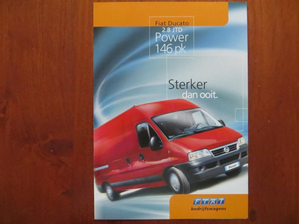 Fiat Ducato 2.8 JTD Power 146 pk (juni 2004), Ophalen of Verzenden, Nieuw, Overige merken
