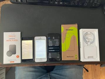 3 werkende Iphones + extra's  beschikbaar voor biedingen