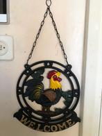 Gietijzer “ Welcome “ plaqutte, Ophalen of Verzenden, Zo goed als nieuw