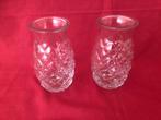 2 glazen vaasjes, Overige kleuren, Nieuw, Ophalen of Verzenden, Glas