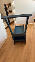 Duw schaats slee hout, Kinderen en Baby's, Speelgoed | Buiten | Sleeën, Ophalen, Rugleuning, Zo goed als nieuw, Hout