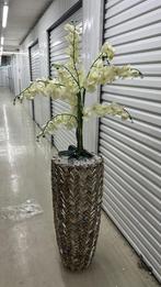 Schelpenvazen met kunstbloemen, Ophalen of Verzenden
