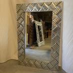 Spiegel - houten lijst - zilver - 120 x 80 cm - TTM Wonen
