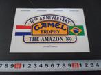 sticker camel trophy 10th anniversary 1989 the amazon, Ophalen, Zo goed als nieuw, Bedrijf of Vereniging