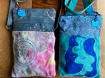 Handgemaakte tas van bewerkt fluweel en jeans, Nieuw, Ophalen of Verzenden, Overige kleuren