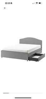 Ikea 140x200 met lades, Ophalen, Wit, Tweepersoons, 140 cm