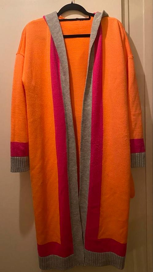 Kleurrijk Miss City vest, Kleding | Dames, Truien en Vesten, Zo goed als nieuw, Maat 42/44 (L), Oranje, Ophalen of Verzenden