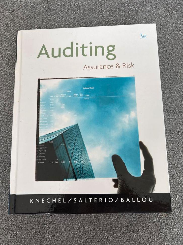 Auditing: Assurance & Risk - Studieboek, Boeken, Studieboeken en Cursussen, Zo goed als nieuw, HBO, Gamma, Ophalen of Verzenden