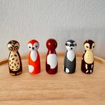 Houten Bosdieren Pegdolls - Handgeschilderd, Ophalen of Verzenden, Nieuw, Jongen of Meisje