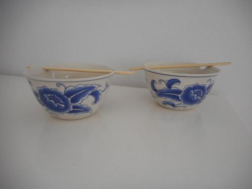 Schaal, schaaltje van Fair Trade, blauw wit servies, Huis en Inrichting, Keuken | Servies, Zo goed als nieuw, Schaal of Schalen