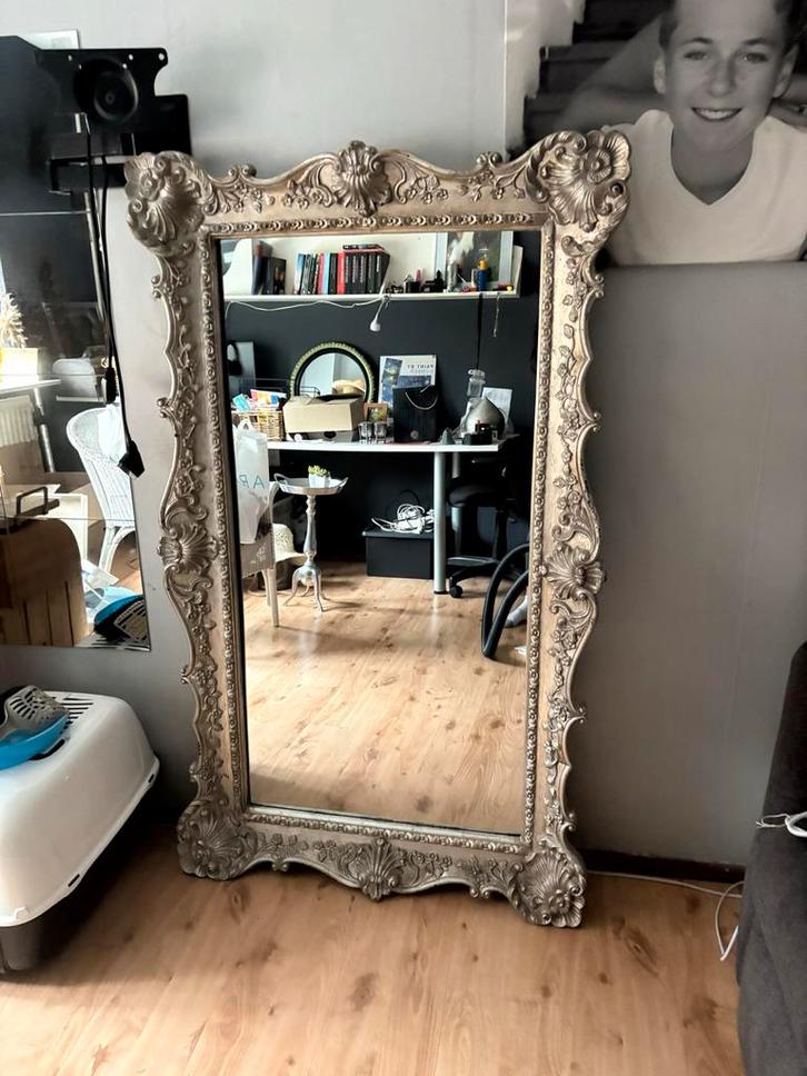 Barok Spiegel Rechthoekig, Huis en Inrichting, Woonaccessoires | Spiegels, Gebruikt, 75 tot 100 cm, 150 tot 200 cm, Rechthoekig