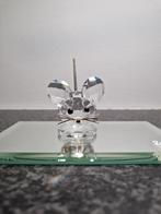 Swarovski Beeldje Muis Klein met ijzeren staart Kristal, Ophalen of Verzenden, Zo goed als nieuw, Figuurtje