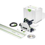 Festool TS 55 EBQ-Plus Invalzaag + Systainer + Geleiderails, Ophalen, Invalzaag, Zo goed als nieuw, 30 tot 70 mm