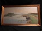 Aquarel Polderlandschap van Gerrit van Jeveren, Ophalen of Verzenden