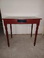 Rode tafel met zwarte lade, Ophalen of Verzenden