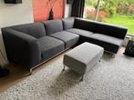 Hoekbank met hocker, Ophalen, Gebruikt, Stof, Modern