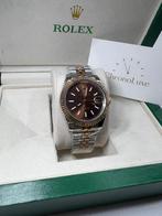 Rolex Datejust | Two-Tone Chocolate | 41MM, Sieraden, Tassen en Uiterlijk, Horloges | Heren, Ophalen of Verzenden, Nieuw, Staal