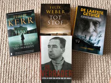 4 zeer goede thrillers / rondom oorlogstijd 1940/1945 beschikbaar voor biedingen