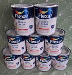 Flexa strak in de lak Saliegroen Hoogglans 0,75L. Verf., Wit, Nieuw, Ophalen of Verzenden, Lak