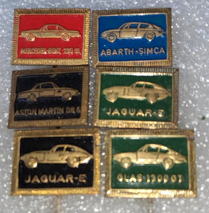 6 Oude Automerken Speldjes - Los te Koop!, Verzamelen, Speldjes, Pins en Buttons, Gebruikt, Ophalen of Verzenden