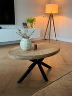 Salontafel ovaal mangohout, Ophalen, 50 tot 100 cm, 50 tot 100 cm, Zo goed als nieuw
