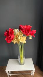 Amaryllis zijde, Huis en Inrichting, Woonaccessoires | Kunstplanten en Kunstbloemen, Binnen, Gebruikt, Ophalen of Verzenden