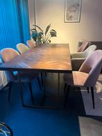 Dutchbone Eettafel180x90 inclusief 6xWestwing stoelen, Ophalen, 50 tot 100 cm, Zo goed als nieuw, Vijf personen of meer