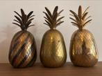 messing ananas 3 stuks ijsemmer hollywood regency vintage, Antiek en Kunst, Ophalen of Verzenden, Koper