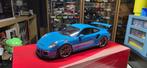 Porsche 911 (991) GT3 RS Riviera blauw 1/18 Gt-Spirit, Ophalen of Verzenden, Zo goed als nieuw, Auto, Overige merken