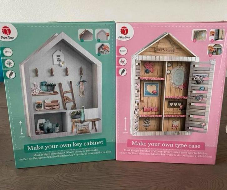 DecoTime Kapstok/Sleutelkast DIY Set - Nieuw!, Hobby en Vrije tijd, Knutselen, Nieuw, Overige typen, Ophalen of Verzenden