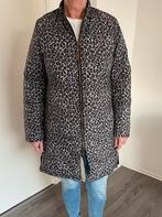 Reversible winterjas maat M zwart en panterprint, Kleding | Dames, Jassen | Winter, Maat 38/40 (M), Ophalen of Verzenden, Zo goed als nieuw