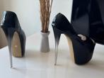 Extreem hoge nieuwe kinky zwarte pumps hak 19 cm, Pumps, Verzenden, Zwart, Nieuw