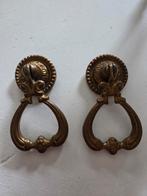 Vintage antieke deur of kast grepen, Antiek en Kunst, Ophalen of Verzenden