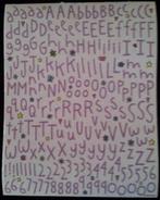 Scrapbook Embellishment Stickers Lavender Alphabet (NIEUW), Hobby en Vrije tijd, Ophalen of Verzenden, Nieuw, Versiering of Embellishment