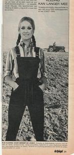 Retro reclame 1969 KLM ketelpakken overalls boerin tractor, Verzenden, Overige typen