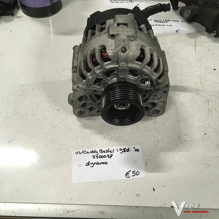 Vw Caddy Bestel 1.9 sdi 2000 Wagennr 2500027 Dynamo, Auto-onderdelen, Motor en Toebehoren, Gebruikt, Ophalen of Verzenden