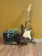 Custom pinstriped gitaar te koop plus versterker en kabel, Muziek en Instrumenten, Ophalen, Zo goed als nieuw, Solid body, Fender