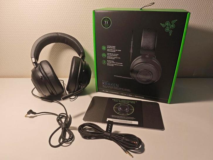 Razer Kraken Gaming Headset, Computers en Software, Headsets, Gebruikt, Over-ear, Bedraad, Gaming headset, Ophalen of Verzenden
