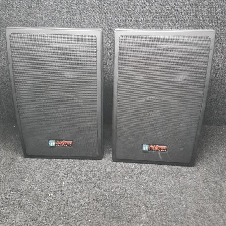 MASTER audio   M-80   speakers    3x, Audio, Tv en Foto, Luidsprekers, Gebruikt, Front, Rear of Stereo speakers, Overige merken