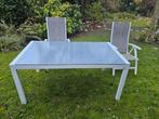 Tuintafel met stoelen, Tuin en Terras, Tuinsets en Loungesets, Gebruikt, Aluminium, Tuinset, Eettafel